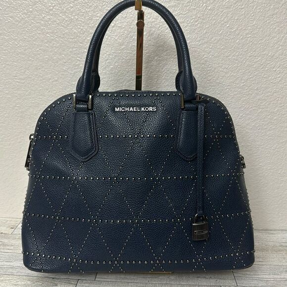 Michael Kors Adele Studded Leather Dome Bag - Picture 1 of 15